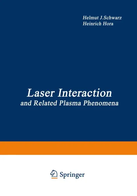 Cover of Laser Interaction and Related Plasma Phenomena