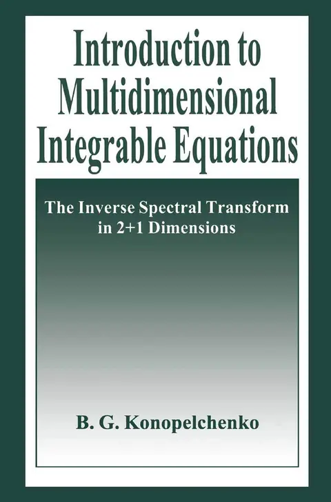 Cover of Introduction to Multidimensional Integrable Equations