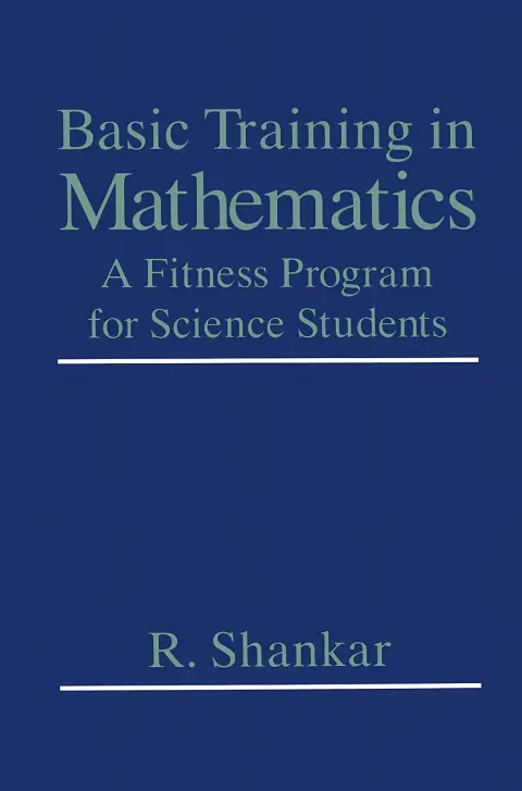 Cover of Basic Training in Mathematics