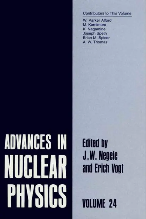 Cover of Advances in Nuclear Physics
