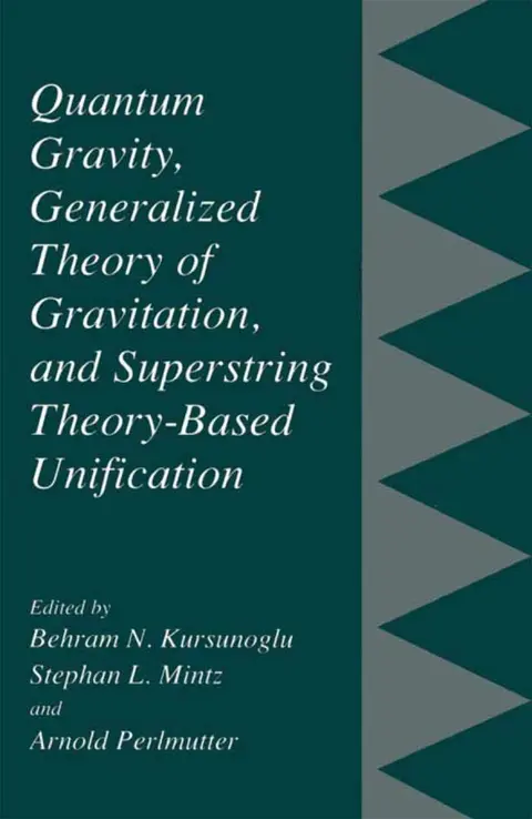 Cover of Quantum Gravity, Generalized Theory of Gravitation, and Superstring Theory-Based Unification