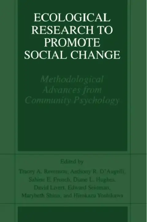 Cover of Ecological Research to Promote Social Change