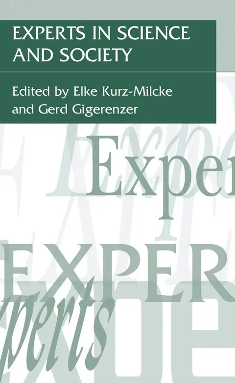 Cover of Experts in Science and Society