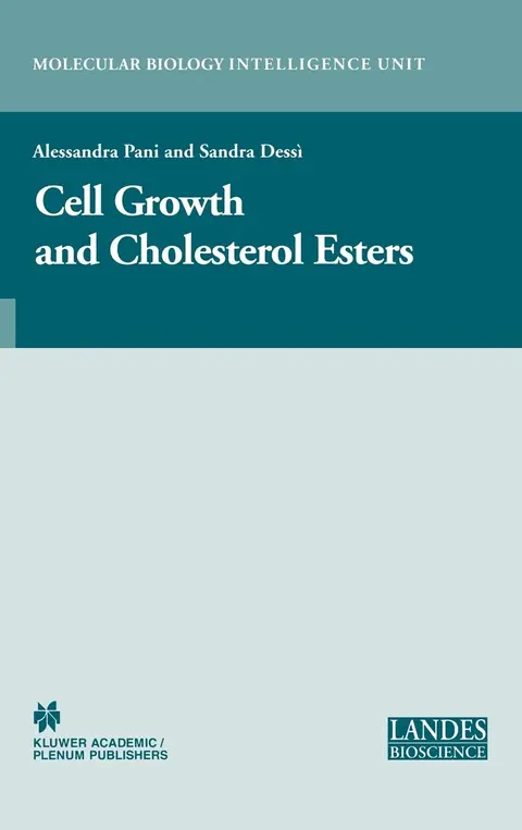 Cover of Cell Growth and Cholesterol Esters