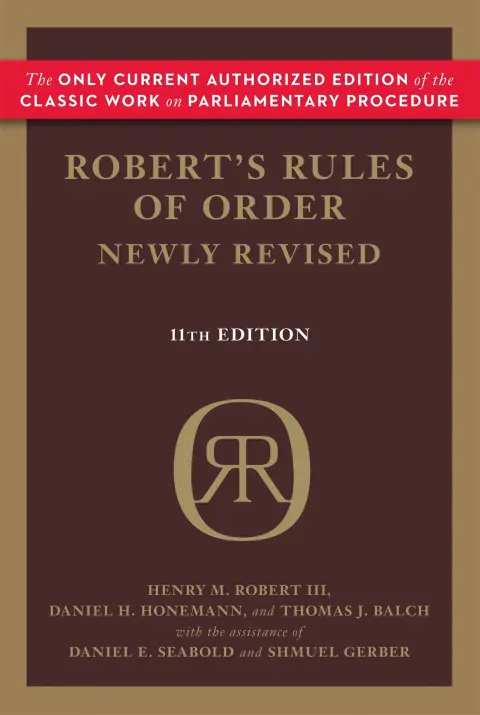 Cover of Robert's Rules of Order