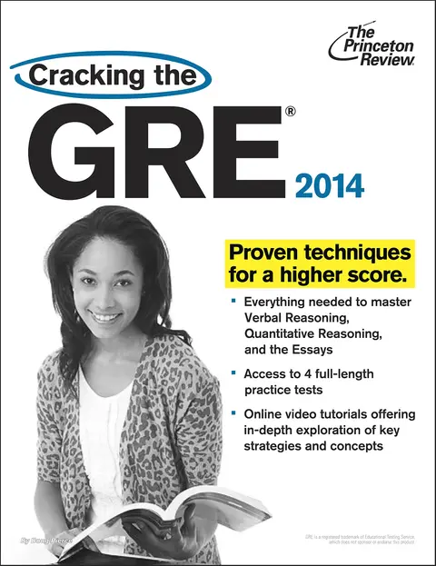 Cover of Cracking the GRE with 4 Practice Tests, 2014 Edition