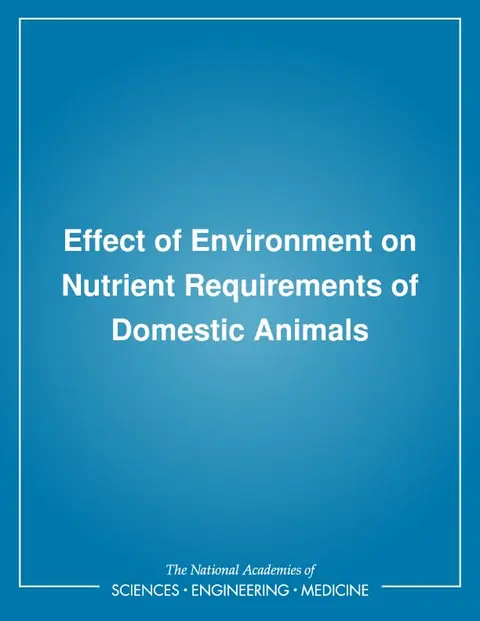 Cover of National Academy Press ∗effect∗ of ∗environment∗ O N Nutr Requirem of Dom Animals