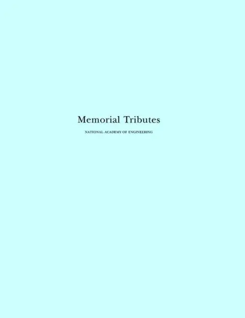 Cover of Memorial Tributes