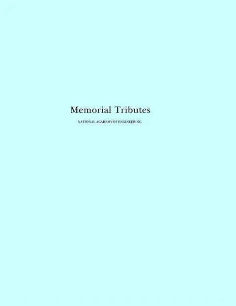 Cover of Memorial Tributes