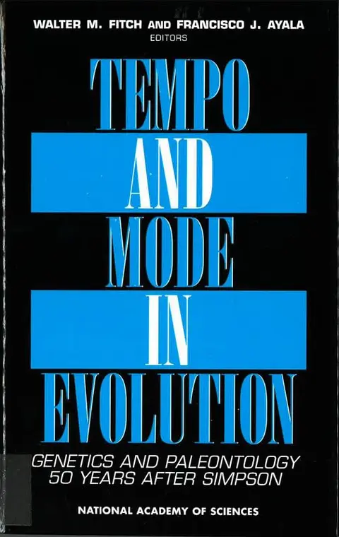 Cover of Tempo and Mode in Evolution