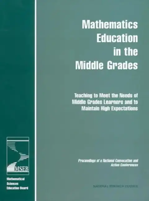 Cover of Mathematics Education in the Middle Grades