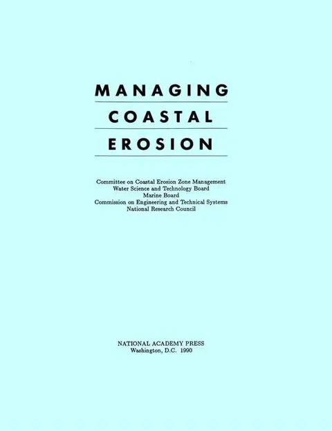 Cover of Managing Coastal Erosion