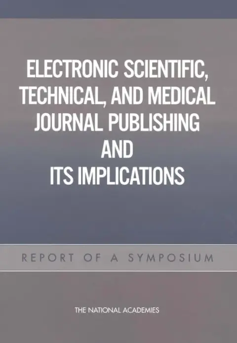Cover of Electronic Scientific, Technical, and Medical Journal Publishing and Its Implications