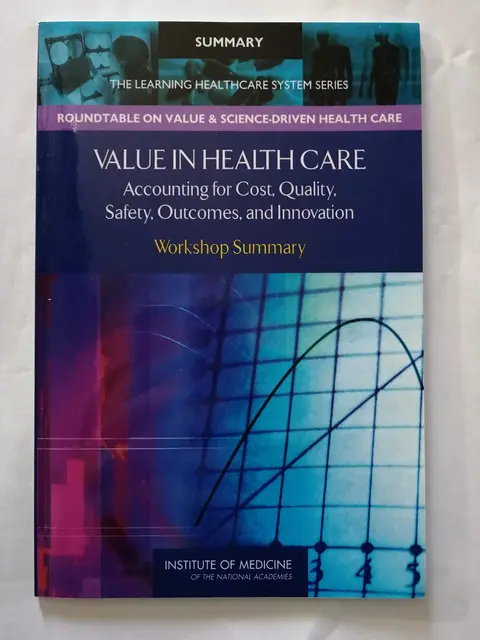 Cover of Value in Health Care