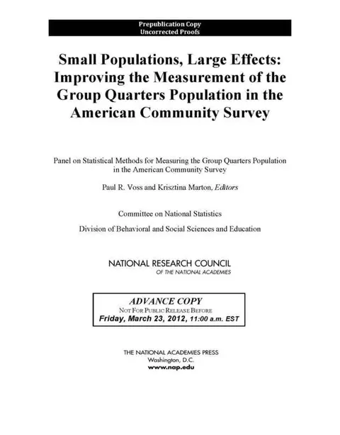 Cover of Small Populations, Large Effects