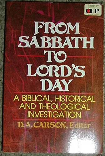 Cover of From Sabbath to Lord's Day