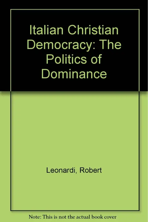 Cover of Italian Christian Democracy