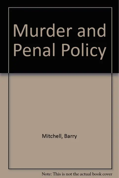 Cover of Murder and Penal Policy