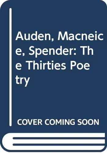 Cover of Auden, Macneice, Spender