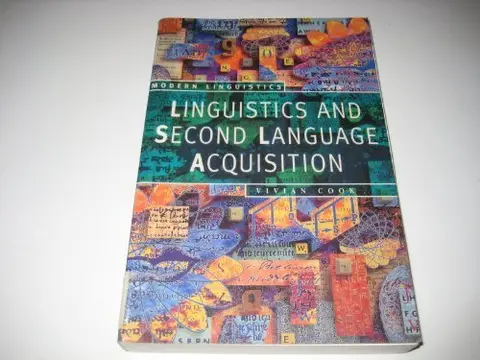 Cover of Linguistics and Second Language Acquisition