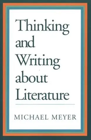 Cover of Thinking and Writing About Literature