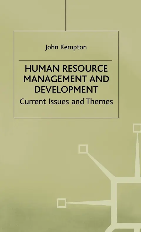 Cover of Human Resource Management and Development