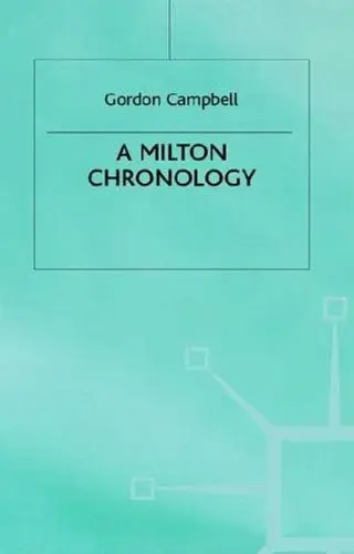 Cover of A Milton Chronology