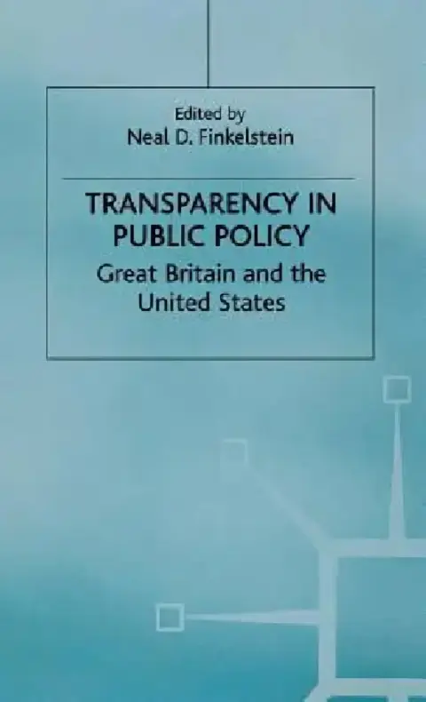 Cover of Transparency in Public Policy