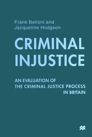 Cover of Criminal Injustice