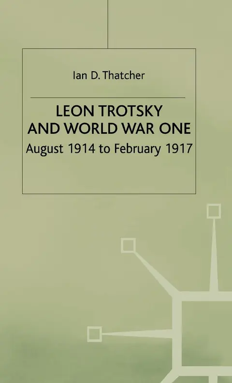 Cover of Leon Trotsky and World War One