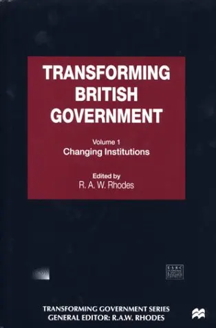 Cover of Transforming British Government