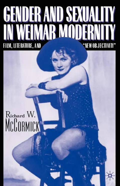 Cover of Gender and Sexuality in Weimar Modernity