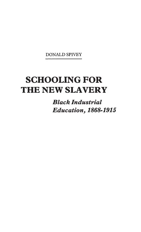 Cover of Schooling for the New Slavery