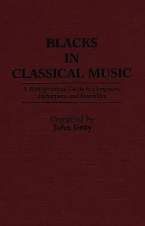 Cover of Blacks in Classical Music