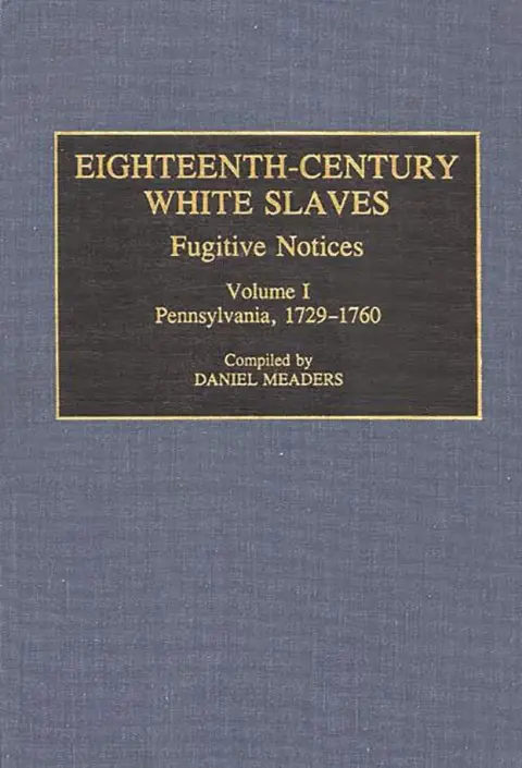 Cover of Eighteenth-Century White Slaves