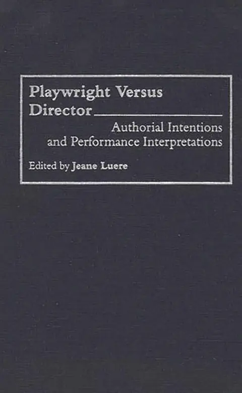 Cover of Playwright Versus Director