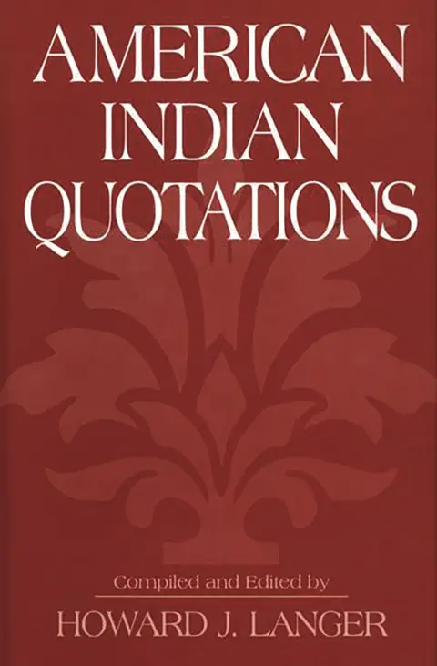 Cover of American Indian Quotations