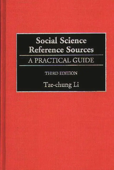 Cover of Social Science Reference Sources