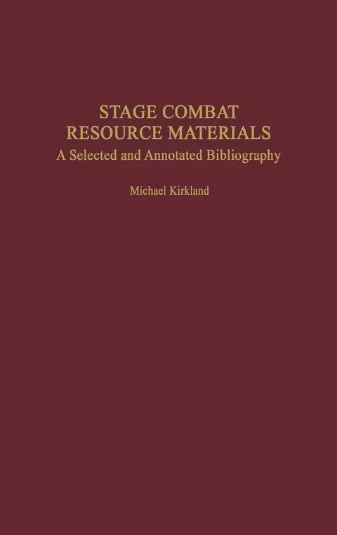 Cover of Stage Combat Resource Materials