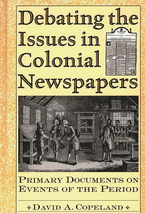 Cover of Debating the Issues in Colonial Newspapers