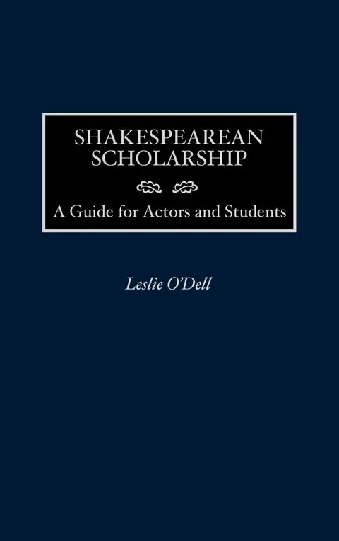 Cover of Shakespearean Scholarship
