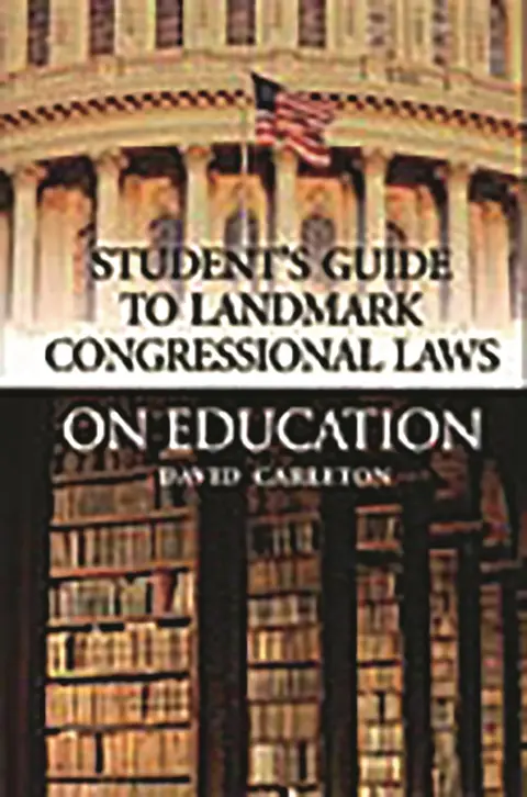 Cover of Landmark Congressional Laws on Education