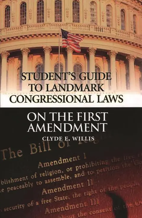 Cover of Student's Guide to Landmark Congressional Laws on the First Amendment