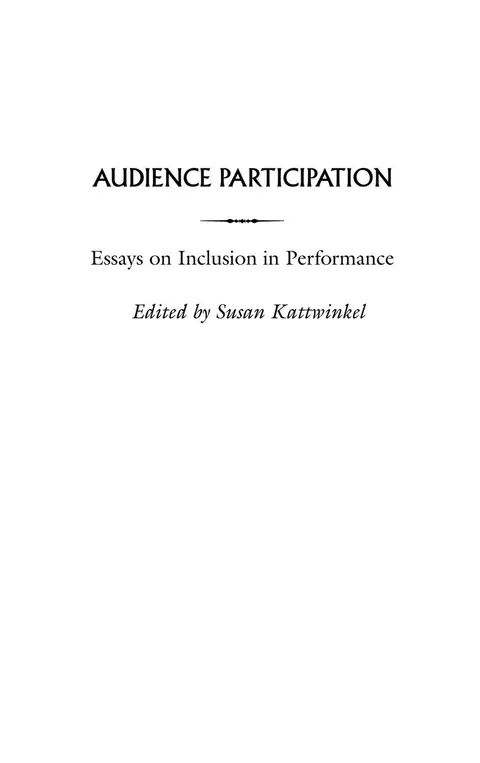 Cover of Audience Participation