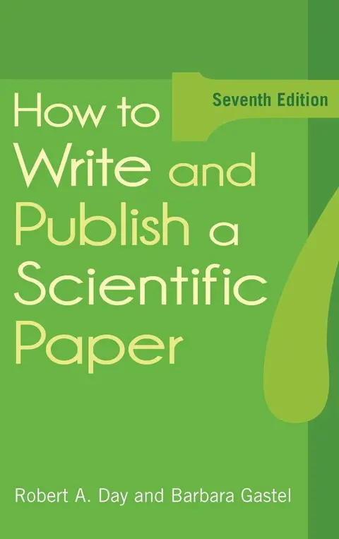 Cover of How to Write and Publish a Scientific Paper