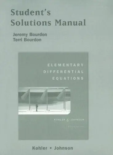 Cover of Student Solutions Manual for Elementary Differential Equations