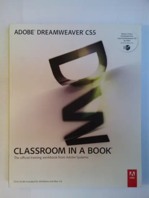 Cover of Adobe Dreamweaver CS5 Classroom in a Book