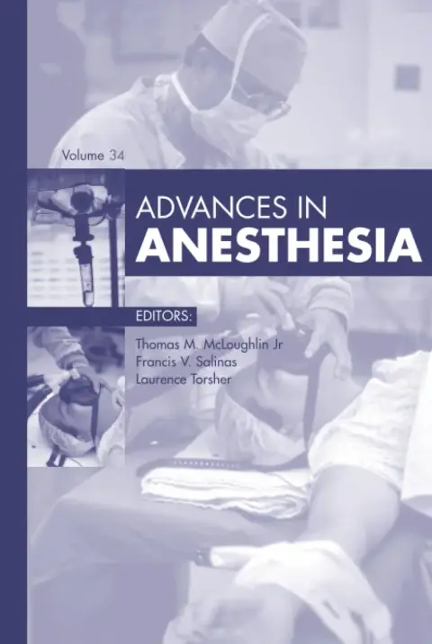 Cover of Advances in Anesthesia, 2016