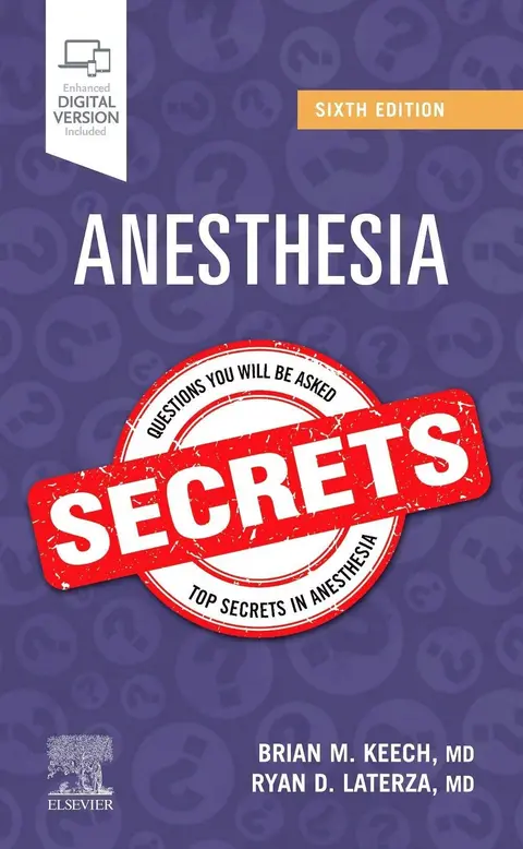 Cover of Anesthesia Secrets 6Ed
