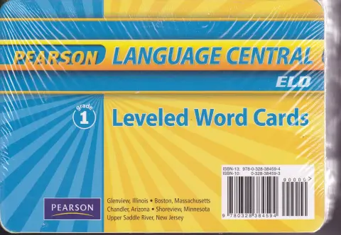 Cover of Reading 2010 English Language Development Word Cards Grade 1